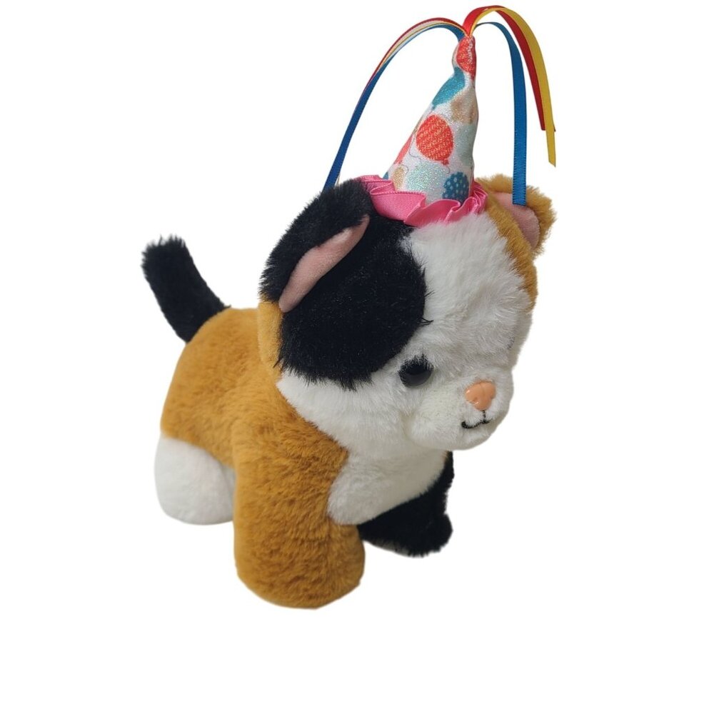 Linzy Happy Birthday Cat Kitten Musical Light Up Plush Stuffed Animal Toy